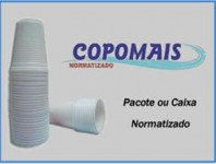 Copo Descartável Copomais 200 ml branco 25x100